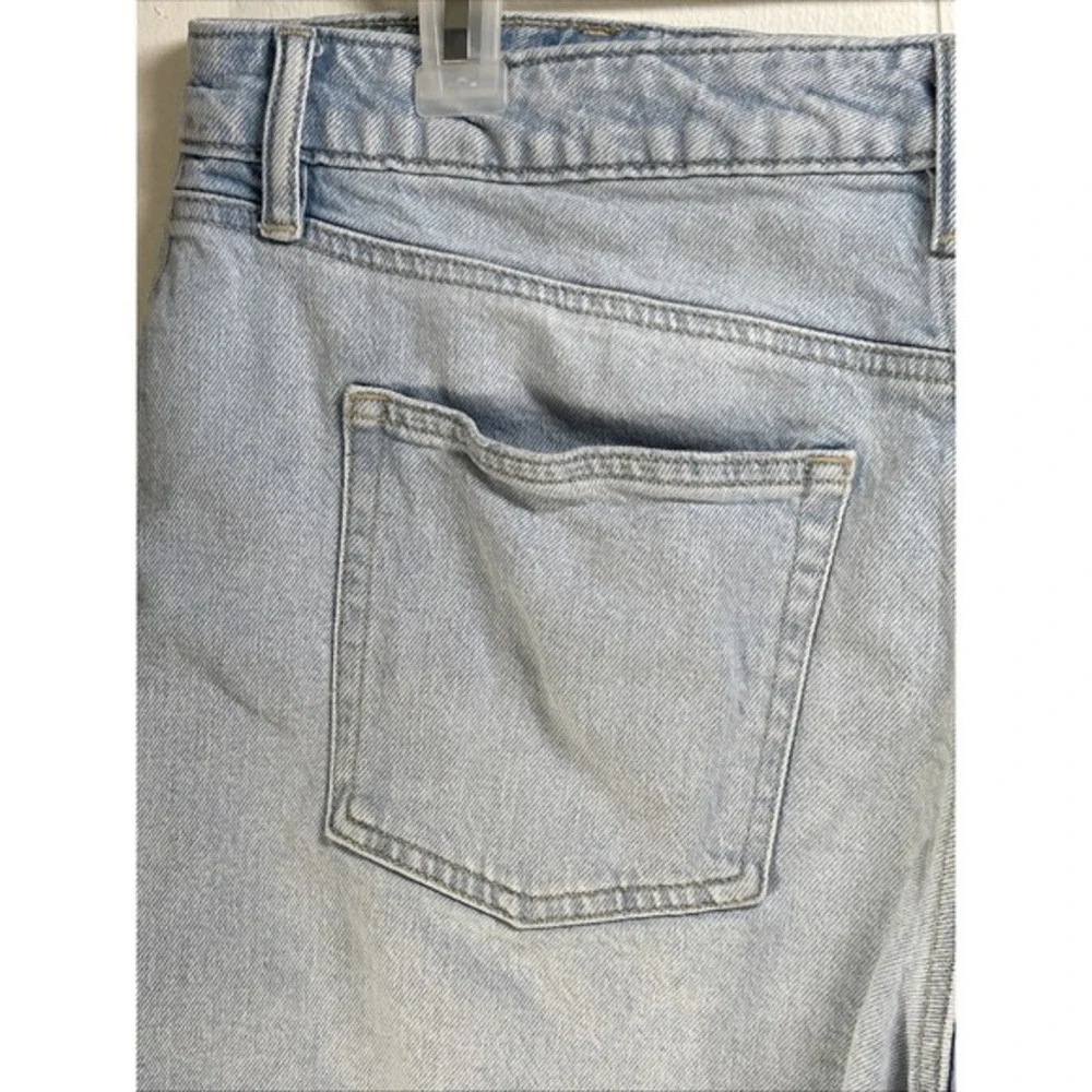 Vintage Y2K Lauren Ralph Lauren‎ black label Jean Shorts 14 raw hem light wash